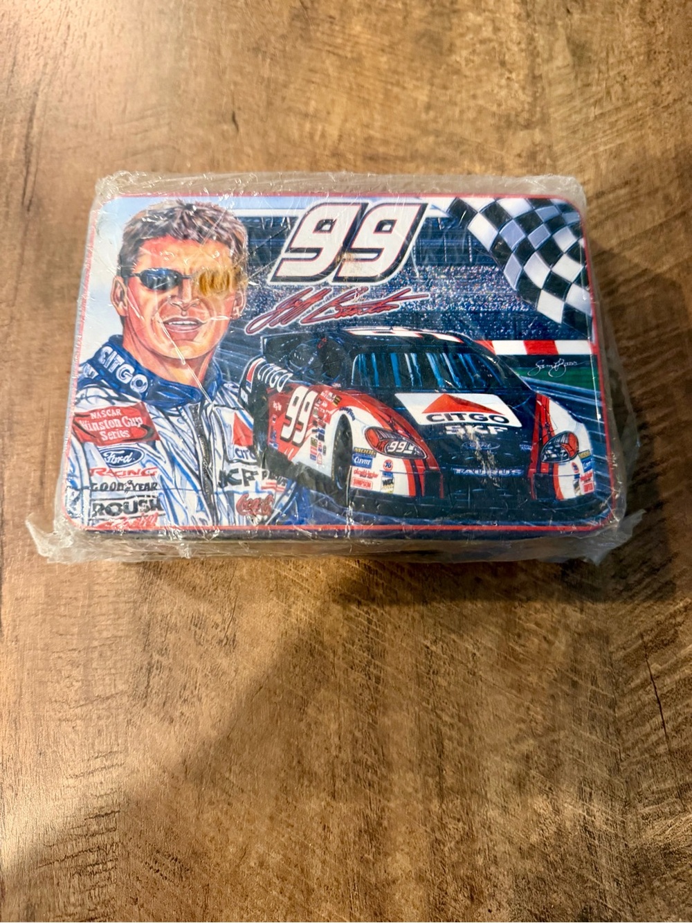 Jeff Burton #99 CITGO NASCAR collector Tin NEW sealed